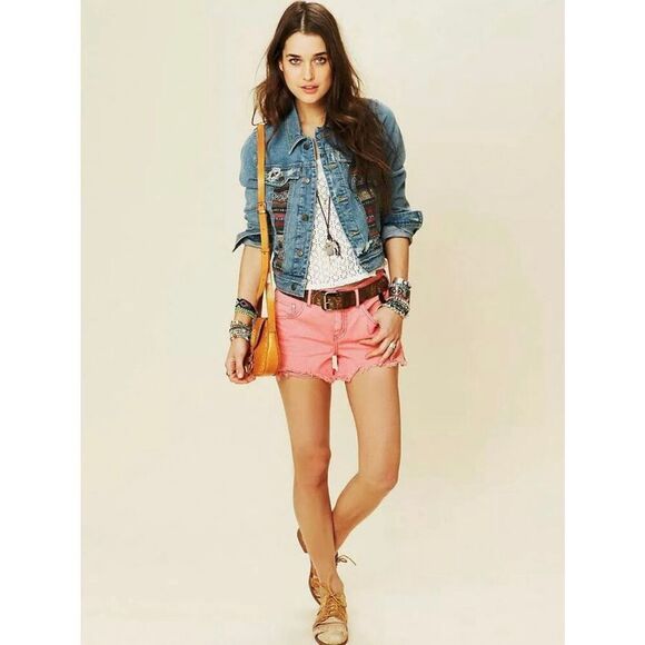 NEW Free People Women’s 0 Baja Denim Jacket - Picture 1 of 16